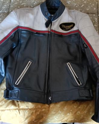 Giacca in pelle con protezioni originale Triumph 