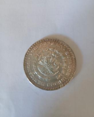 N.2 Monete argento Peso Messicano
