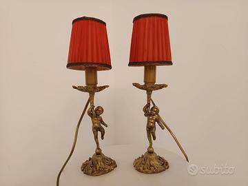 2 Abat jour vintage angel con paralume