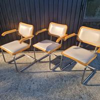 Set 3 sedie Vintage, Cesca Marcel Breuer B64