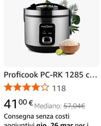 Cuoci riso proficook 6L