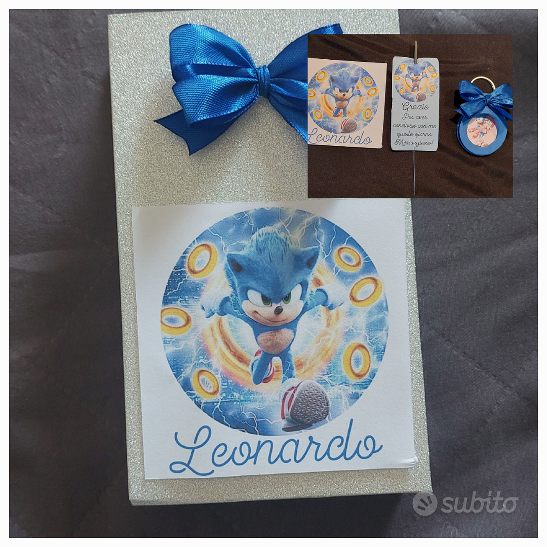 10 pz. Sacchetto completo Gadget fine festa Sonic - Tutto per i bambini In  vendita a Catanzaro