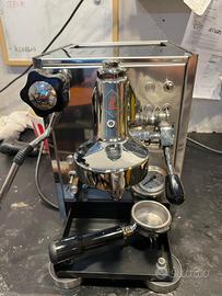 Macchina caffè espresso a leva in acciaio inox pro