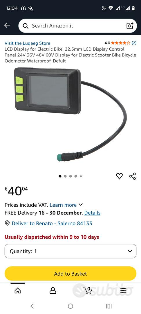 Display LCD M5 Per Bici Elettrica - Schermo Impermeabile Per Scooter Elettrico, Facile Installazione