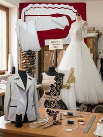 Sarto esperto abbigliamento donna e sposa