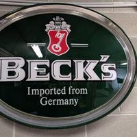 INSEGNA BECKS 110x84x15ca