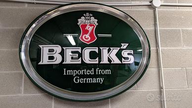 INSEGNA BECKS 110x84x15ca