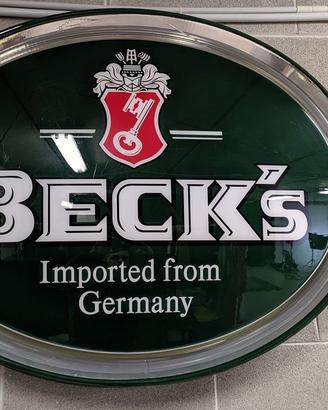 INSEGNA BECKS 110x84x15ca