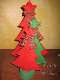 Tris alberi di natale in pannolence