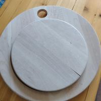 tagliere valdostano in legno x polenta o pane 