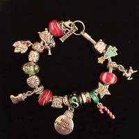 Bracciale vintage charms Buon Natale