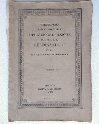 Ferdinando I – cerimoniale dell’incoronazione