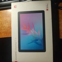 Huawei MatePad T 10 con cover in blue vegan pelle