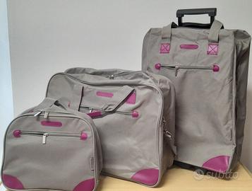 Valige 3 pzi coordinati-Trolley e Borsoni- NUOVE