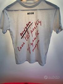 Tshirt lettering MSGM