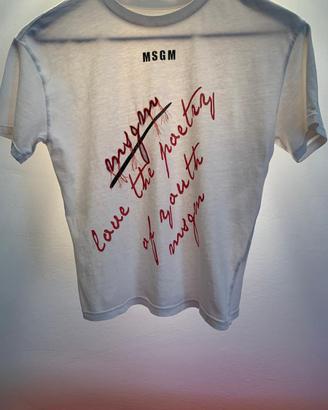 Tshirt lettering MSGM