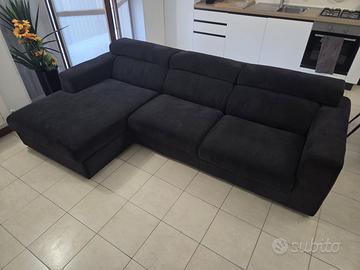Divano nero Chateau d’Ax 270x160 - sfoderabile