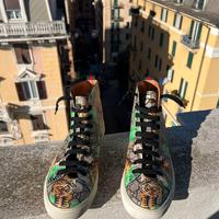 Sneakers high-top con motivo tiger, nr 44
