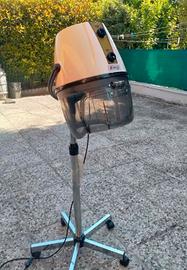 casco parrucchiera con ruote