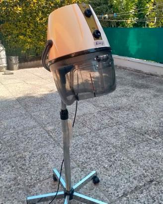casco parrucchiera con ruote