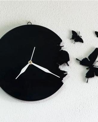 OROLOGIO CON FARFALLE DA PARETE BUTTERFLY CUCINA
