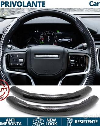 COPRIVOLANTE per LAND ROVER Effetto FIBRA CARBONIO