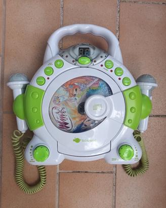 LETTORE CD CON MICROFONI