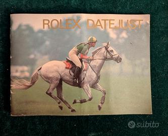 Rolex, libretto originale Datejust.