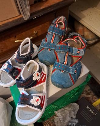 
sandali bambino 25 26 primigi 2 paia chiusi 