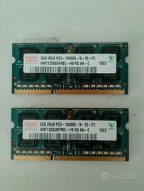 RAM 2Rx8 Notebook 2 Hynix Memory 4gb ddr3 1333 mhz