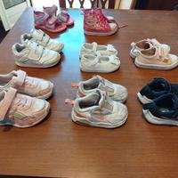 scarpe da bambina varie misure, reg.lo pannolini