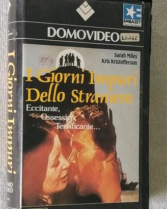 VHS I giorni impuri dello straniero 