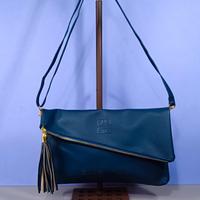 givenchy borsa a tracolla in pelle blu autentica