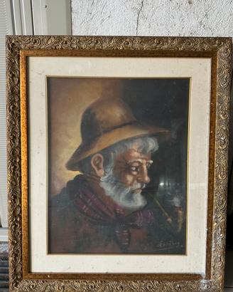 Quadro “Vecchio marinaio con pipa”