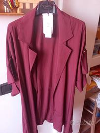 camicia/blusa Oltre bordeaux in viscosa. Tg XL