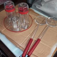 set olio sale pepe condire in  plastica picnic