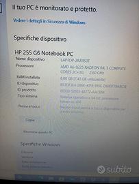 Hp 255 G6 Notevook pc