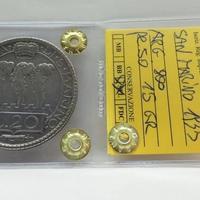 San Marino 1935 - 20 Lire Argento 800 - qSPL