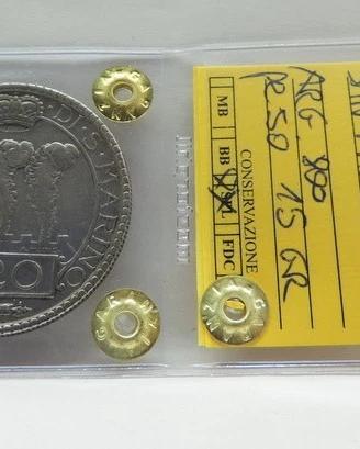 San Marino 1935 - 20 Lire Argento 800 - qSPL