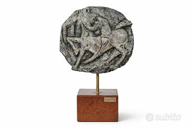 Scultura cavallo in bronzo firmata Ghidotti XX Sec