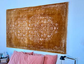 Tappeto persiano vintage annodato a mano 220 × 145