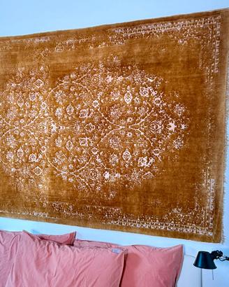 Tappeto persiano vintage annodato a mano 220 × 145