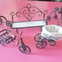 Harrods Casa delle bambole set giardino in ferro