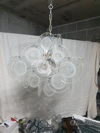 lampadario in vetro di murano 