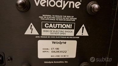 Subwoofwer Velodyne CT-150. Made in California