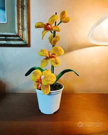 Orchidea uncinetto amigurumi 