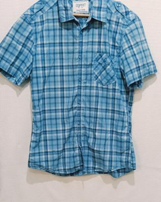 Camicia uomo Esprit a quadri blu taglia XL 
- Fant