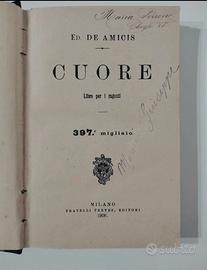 Libro "Cuore" De Amicis.Anno 1908. Da collezione