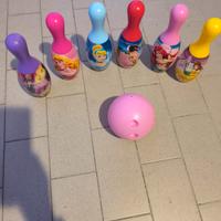 Set bowling Principesse 6 birilli  e palla bowling