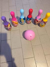 Set bowling Principesse 6 birilli  e palla bowling